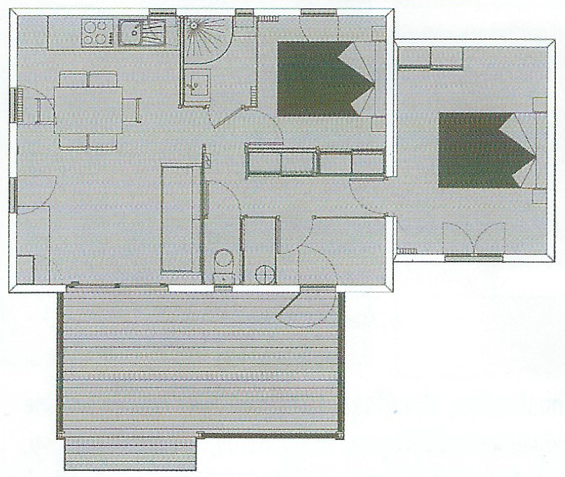 Plan de nos Chalets 2 chambres